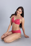 Zivame Dreamcatcher Padded Regular Wired 3/4th Coverage Lace Bra - Claret Red — thumbnail 5